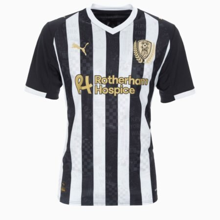 Camisa Rotherham United Preta 2025/26 Away Masculina