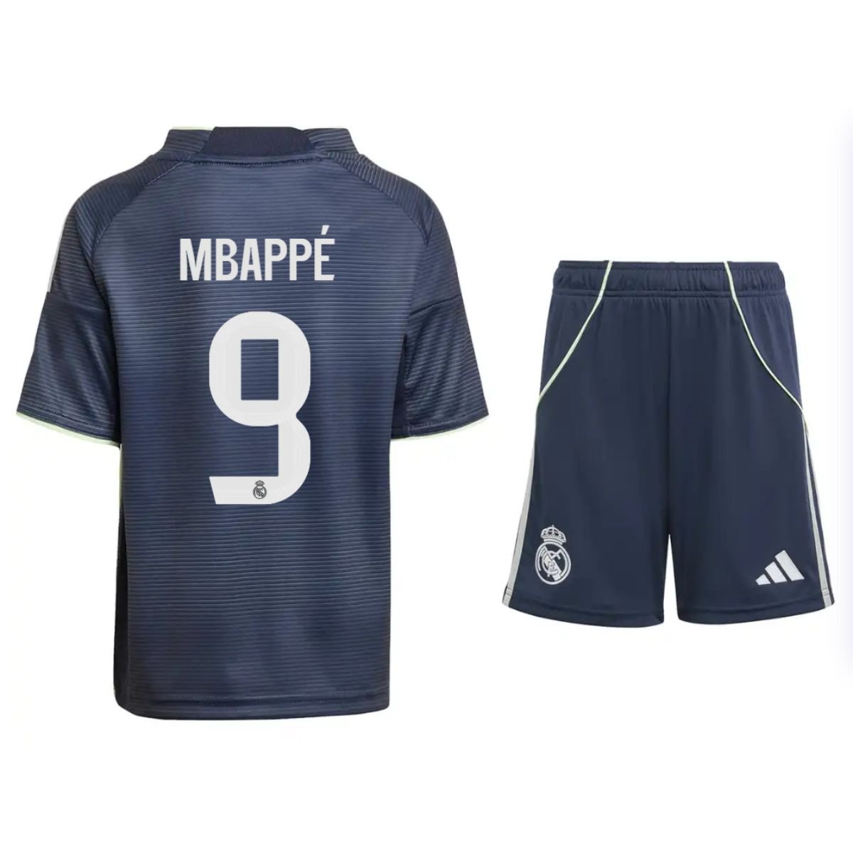 kit-infantil-real-madrid-azul-mbappe-9-2025-26-away-unissex Kit Infantil Real Madrid Azul Mabppé #9 2025/26 Away Unissex