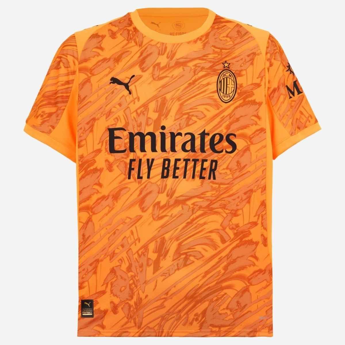 ac-milan-2025-26-gk-third-kit Camisa AC Milan Laranja Goleiro 2025/26 Masculina