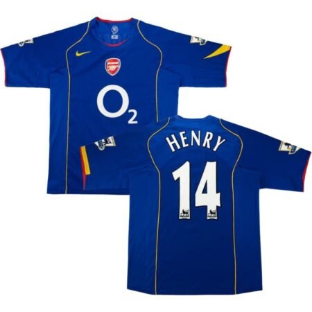 Camisa Arsenal FC Azul Henry #14 2005/06 Third Masculina