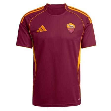 Camisa AS Roma Vermelha 2025/26 Home Masculina