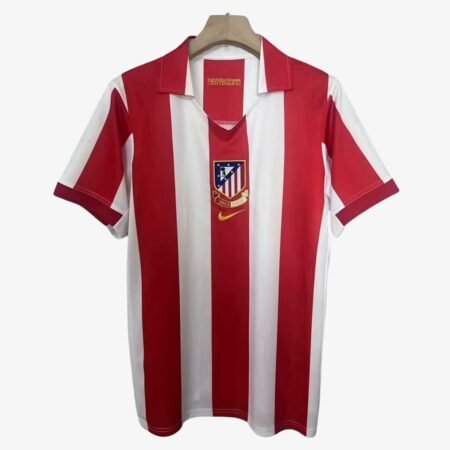 Camisa Atlético de Madrid Branca/Vermelha 2003 Home Masculina