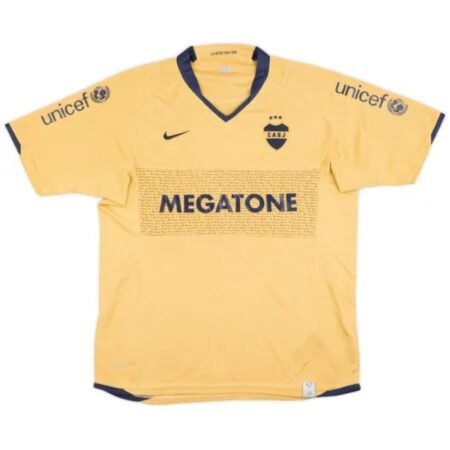 Camisa Boca Juniors Amarela 2007/08 Away Masculina