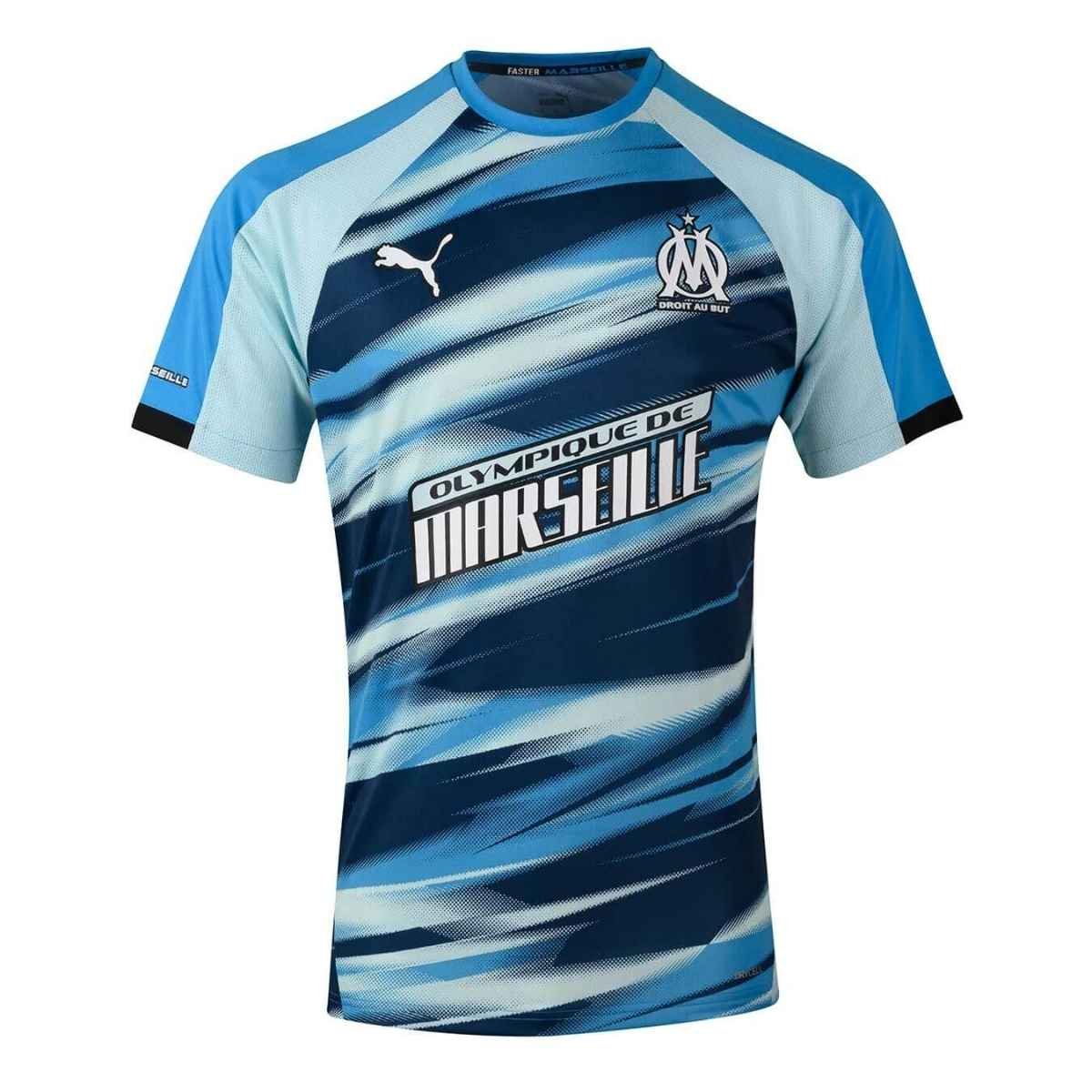 camisa-faster-olympique-marseille-azul-2025-26-masculina Camisa Olympique de Marseille Azul 2025/26 Faster Masculina