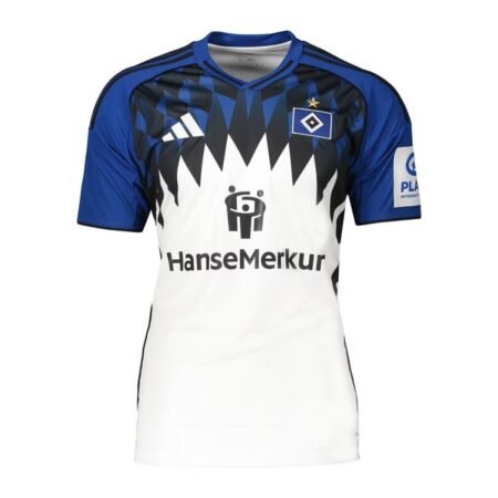 Camisa Hamburger SV Branca/Azul 2025/26 Home Masculina