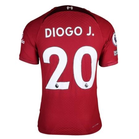 Camisa Liverpool FC Diogo Jota #20 Vermelha 2022/23 Home
