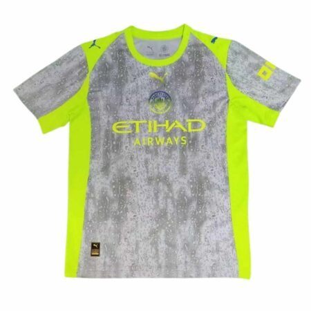 Camisa Manchester City Cinza/Verde 2025/26 Goleiro Masculina