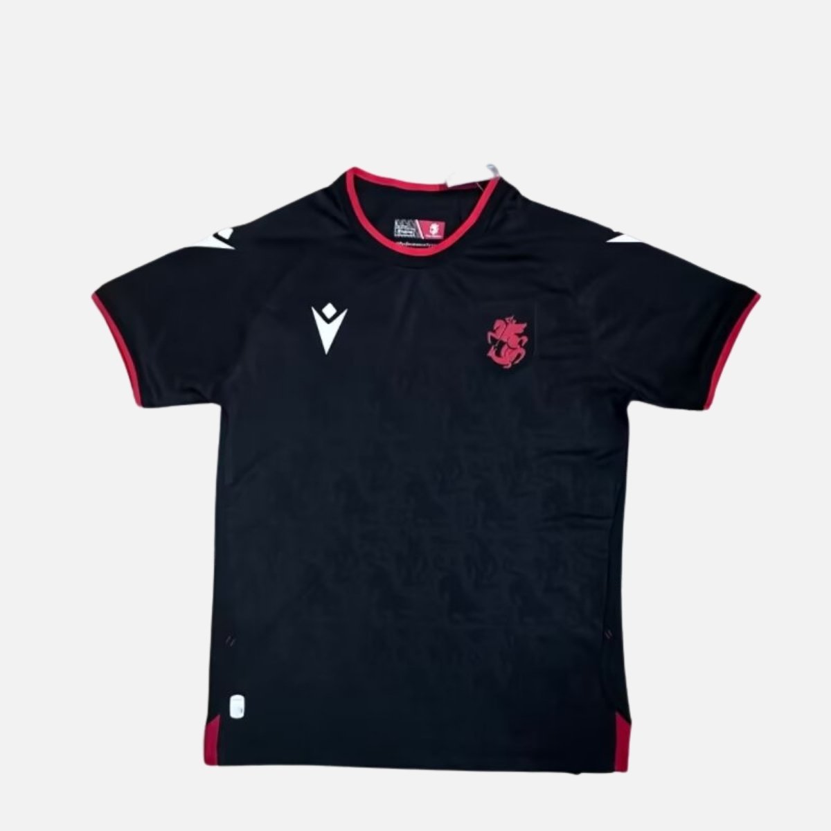 camisa-selecao-georgia-preta-2025-26-away-masculina Camisa Seleção Geórgia Preta 2025/26 Away Masculina