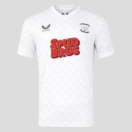 Camisa Preston North Branca 2025/26 Home Masculina