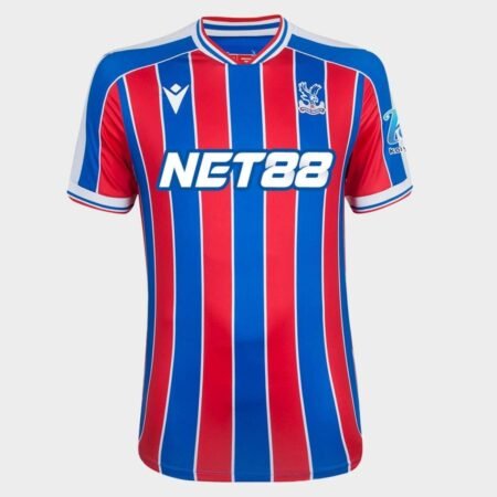 Camisa Crystal Palace Vermelha/Azul 2025/26 Home Masculina