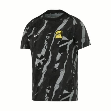 Camisa Al-Ittihad FC Preta 2025/26 Pré-jogo Masculina