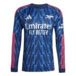camisa-arsenal-fc-azul-2025-26-away-ii-manga-longa
