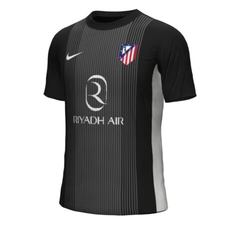 Camisa Atlético de Madrid Preta 2025/26 Goleiro Masculina