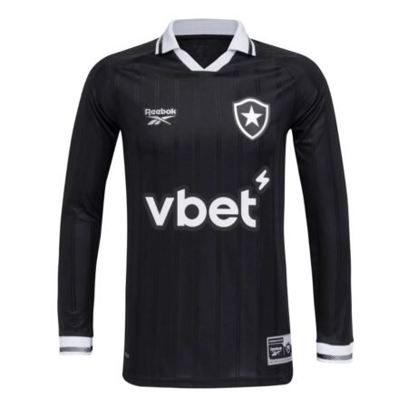 Camisa Botafogo Preta 2025/26 Reserva II Manga Longa