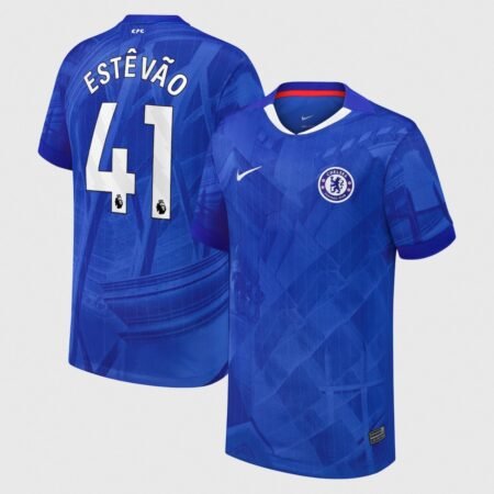 Camisa Chelsea FC Estêvão #41 Azul 2025/26 Home I Masculina