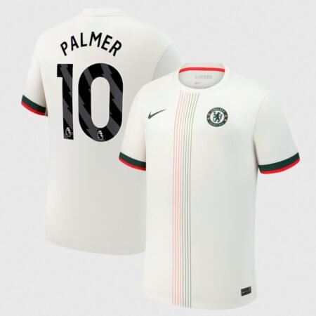 Camisa Chelsea FC Palmer #10 Branca 2025/26 Away Masculina