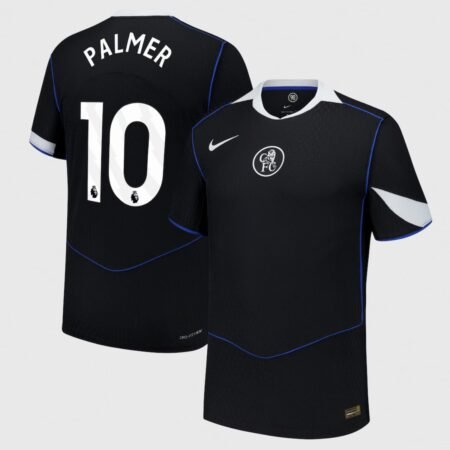 Camisa Chelsea FC Palmer #10 Preta 2025/26 Third Total 90 Jogador