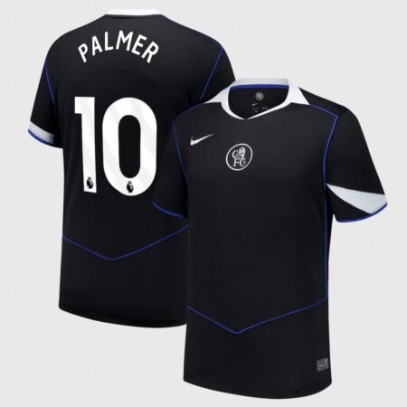 Camisa Chelsea FC Palmer #10 Preta 2025/26 Third Total 90