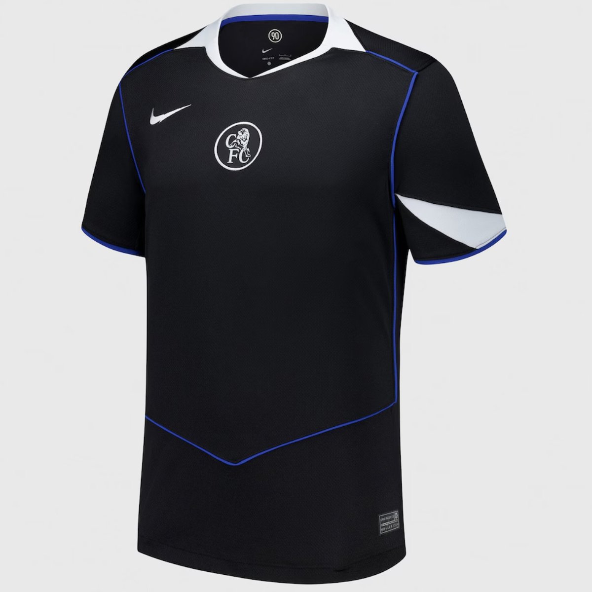 camisa-chelsea-fc-palmer-10-preta-2025-26-third-masculina Camisa Chelsea FC Palmer #10 Preta 2025/26 Third Total 90