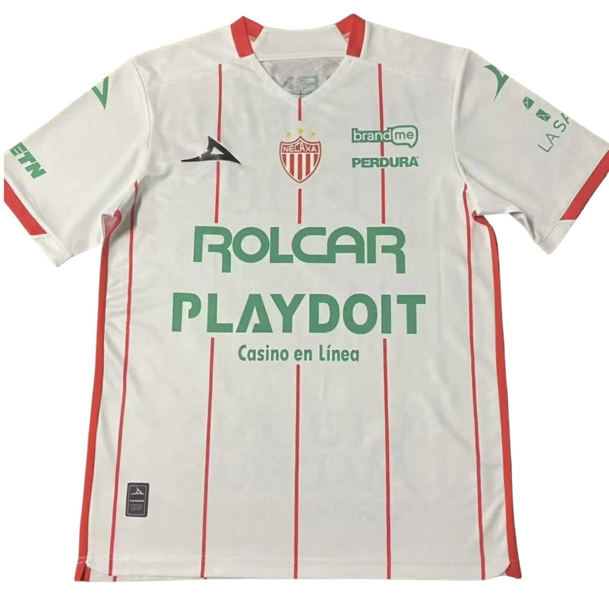 camisa-club-necaxa-branca-2025-26-home-masculina (1) Camisa Club Necaxa Vermelha 2025/26 Away II Masculina