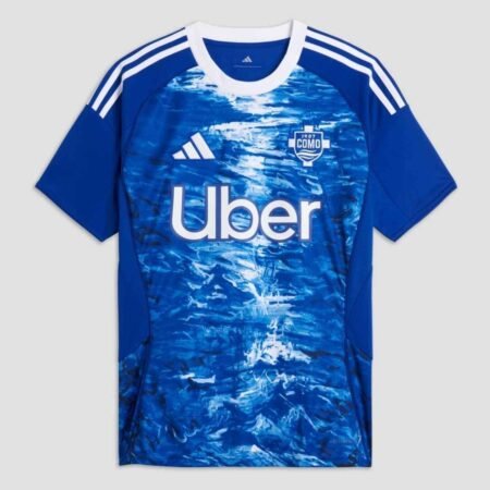 Camisa Como Calcio 1907 Azul 2025/26 Home I Masculina