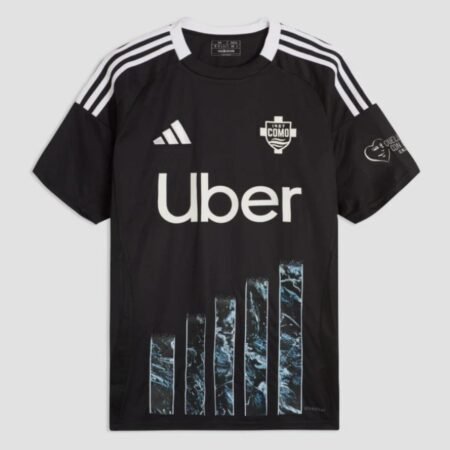 Camisa Como Calcio 1907 Preta 2025/26 Third Masculina