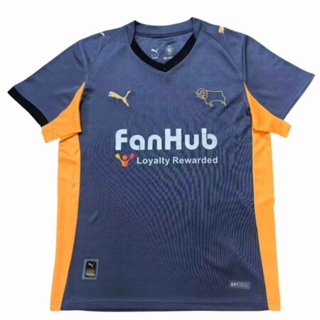 Camisa Derby County Chumbo 2025/26 Away Masculina