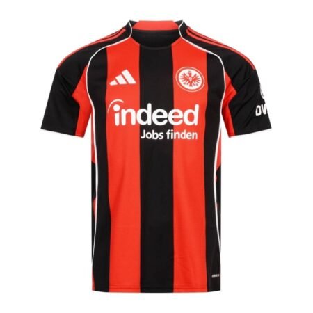Camisa Eintracht FrankFurt Vermelha/Preta 2025/26 Home Masculina