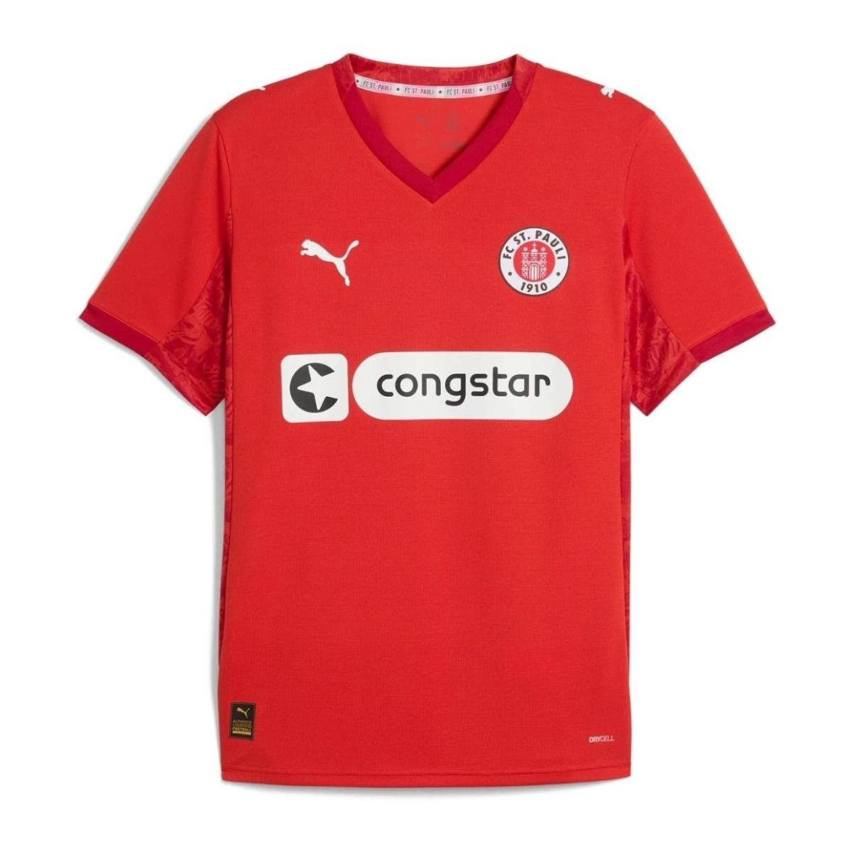 camisa-fc-st-pauli-vermelha-2025-26-fourth-masculina Camisa FC ST. Pauli Vermelha 2025/26 Fourth IV Masculina