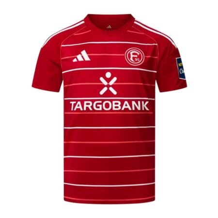Camisa Fortuna Dusseldorf  Vermelha 2025/26 Home Masculina