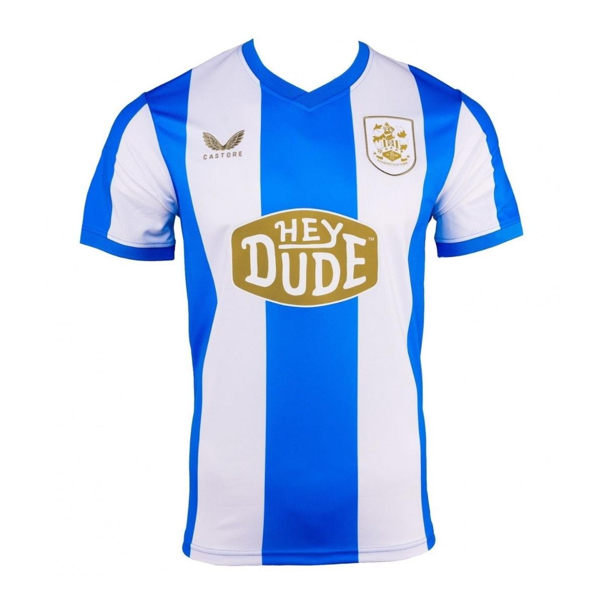 camisa-huddersfield-town-branca-2025-26-home-masculina Camisa Huddersfield Town Branca/Azul 2025/26 Home Masculina
