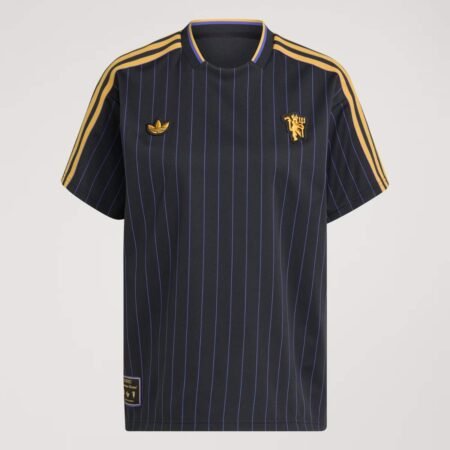 Camisa Manchester United Preta Terrace Icons 2025/26 Masculina