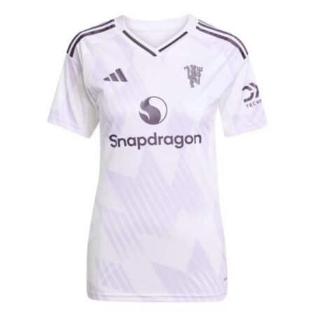 Camisa Manchester United Branca 2025/26 Away II Feminina