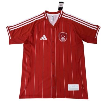 Camisa Nottingham Forest Vermelha Basebol 2025/26 Botões