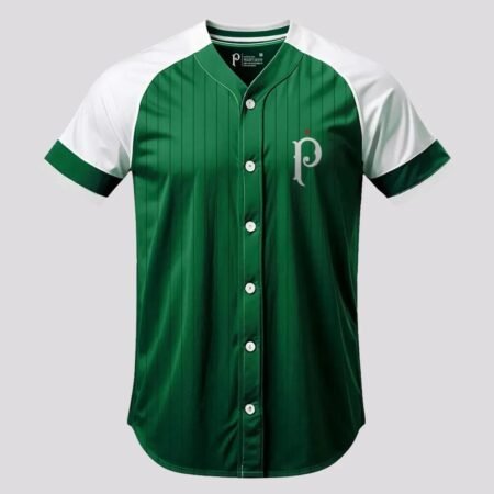 Camisa Palmeiras Basebol Verde Botões 2025/26 Masculina