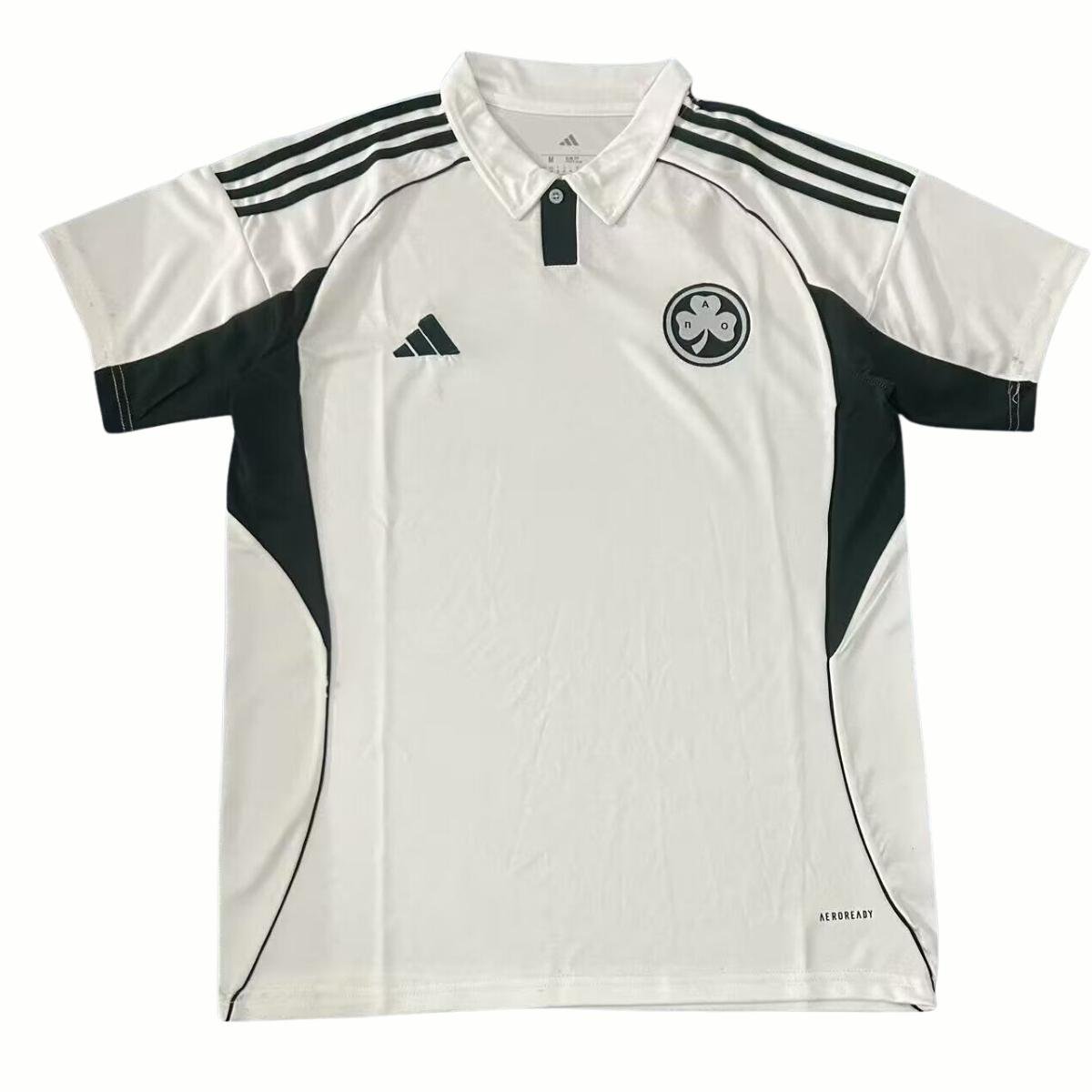 camisa-panathinaikos-branca-polo-2025-26-masculina Camisa Panathinaikos Branca Polo 2025/26 Masculina