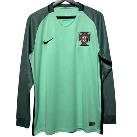 Camisa Portugal Verde 2016/17 Away Manga Longa