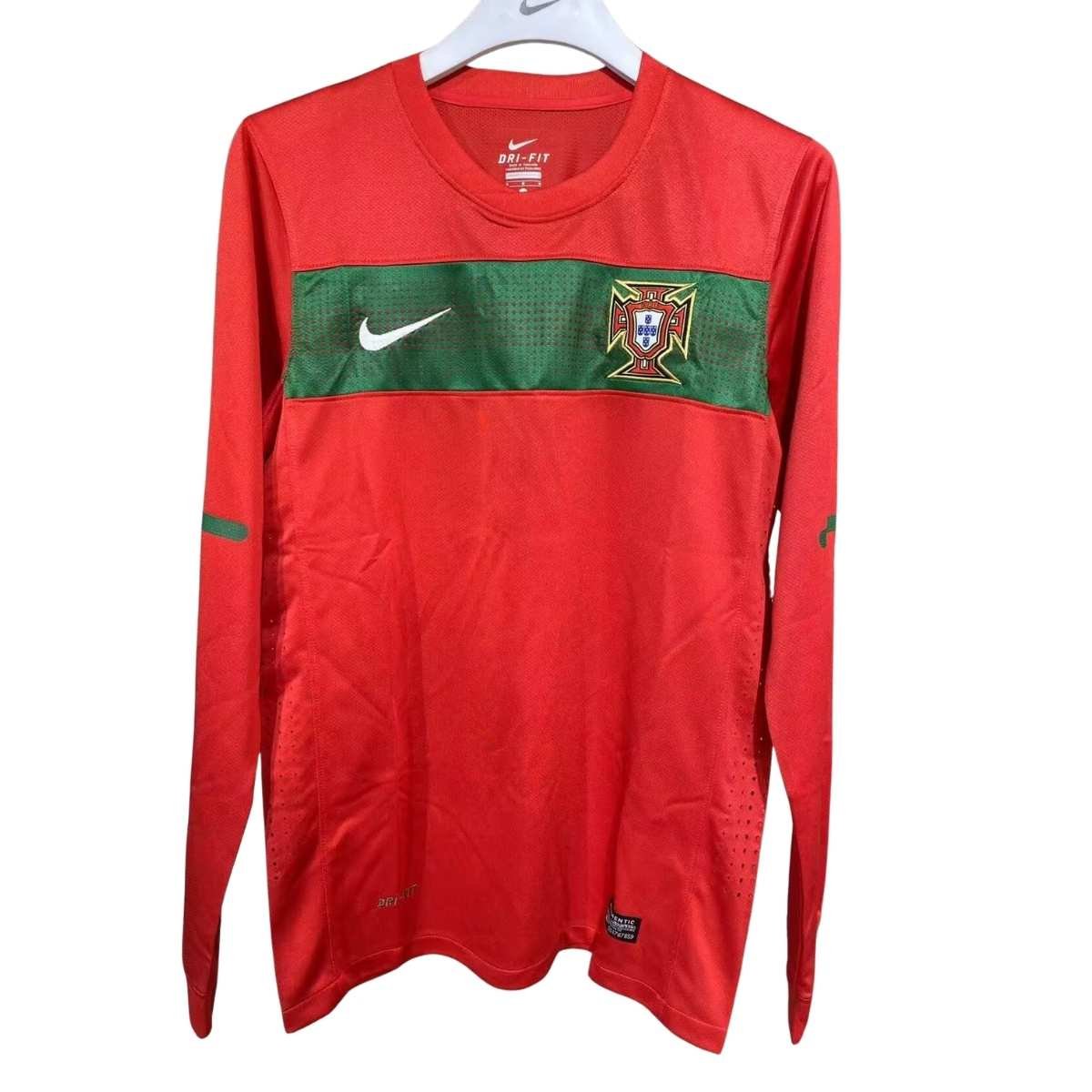 camisa-portugal-vermelha-home-2010-manga-longa Camisa Portugal Vermelha 2010/11 Home Manga Longa