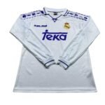 camisa-real-madrid-branca-1996-97-home-manga-longa