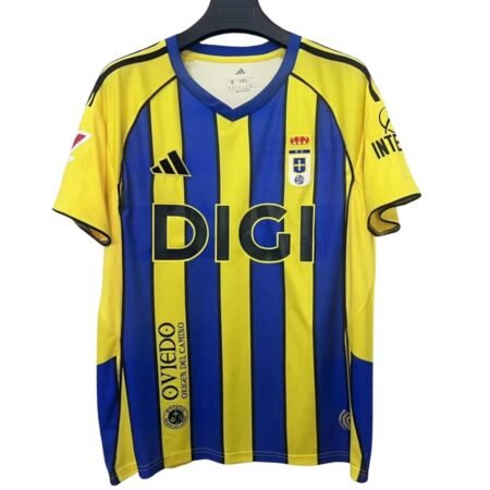 Camisa Real Oviedo Amarela 2025/26 Away Masculina