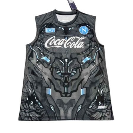 Camisa Regata Napoli SSC Cinza 2025/26 Treino Masculina