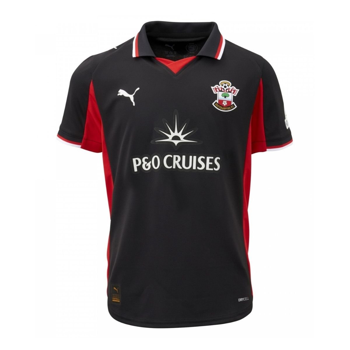 camisa-southampton-fc-preta-2025-26-away-masculina Camisa Southampton FC Preta 2025/26 Away Masculina