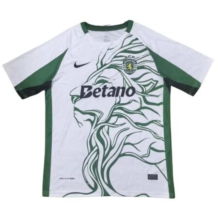Camisa Sporting CP Branca 2025/26 Especial Leão Masculina
