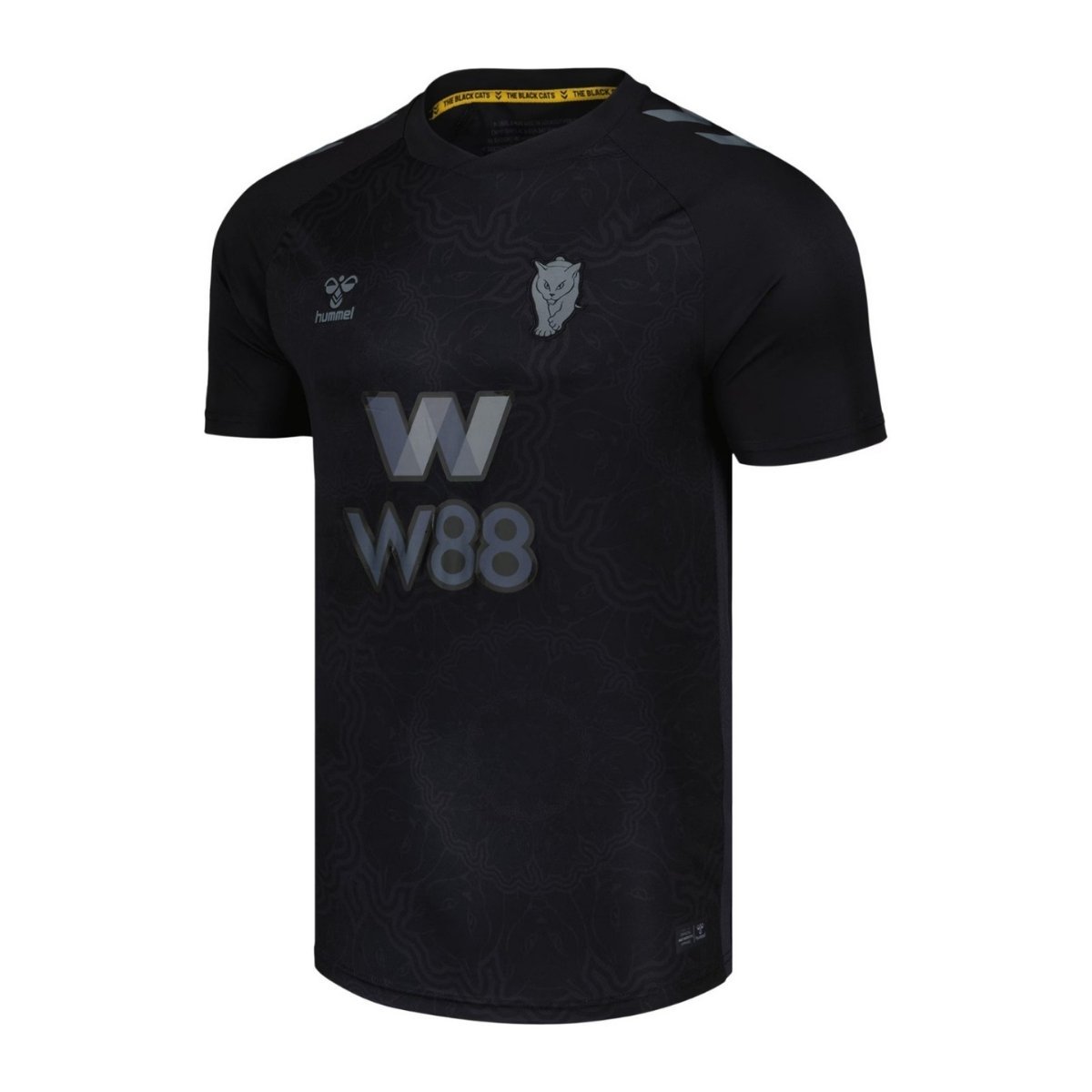 camisa-ssunderland-afc-preta-gato-2025-26-third-masculina Camisa Sunderland AFC Preta Gato 2025/26 Third Masculina