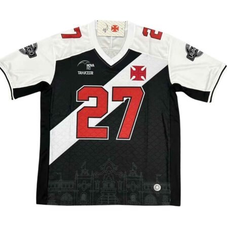 Camisa Vasco da Gama Almirantes 10 Preta/Branca NFL 2025 Masculina