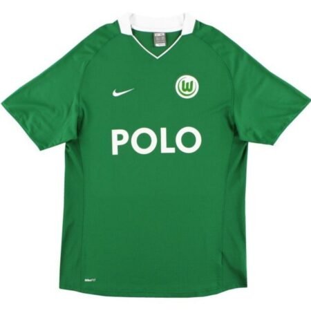 Camisa VFL Wolfsburg Verde 2008/09 Home I Masculina