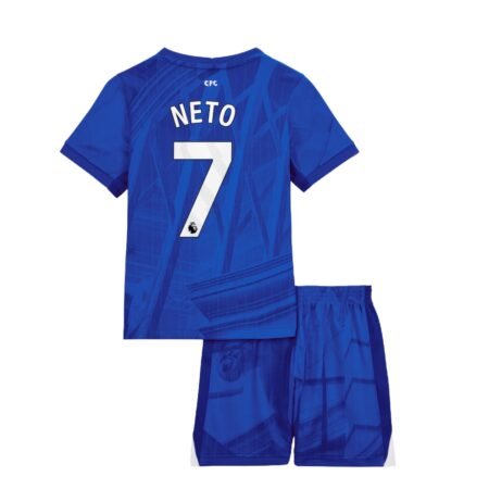 Kit Infantil Chelsea FC Neto #7 Azul 2025/26 Home Unissex
