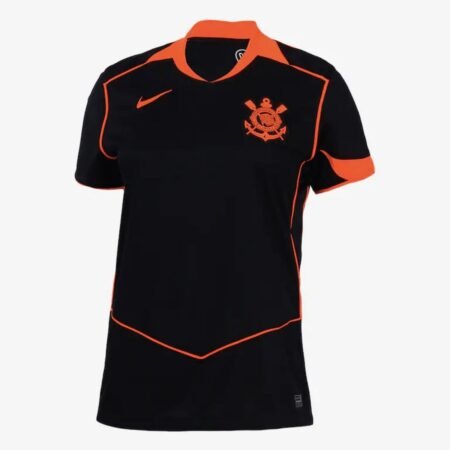 Camisa Corinthians Total 90 Preta 2025/26 III Feminina