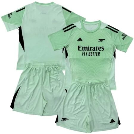 Kit Infantil Arsenal Goleiro Verde 2025/26 Home Unissex