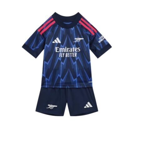 Kit Infantil Arsenal Azul 2025/26 Away Unissex